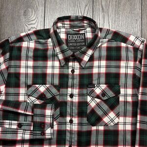 Mens Flannel Shirt NWOT Dixxon x Snap-On Limited Edition Sz XL Green Black Plaid